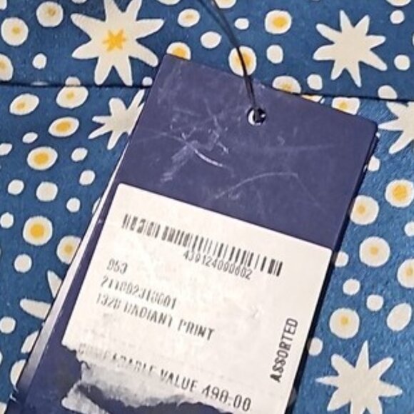 Polo Ralph Lauren Starburst-Motif Satin Wide-Leg Graphic Print Pants Size 6 NWT - Picture 3 of 11